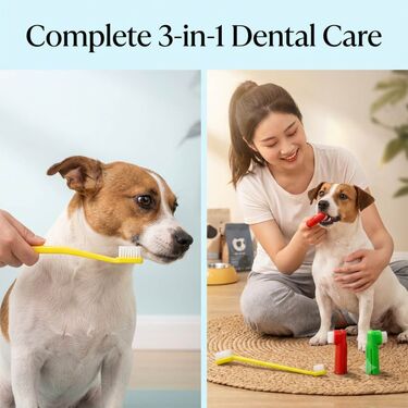 3 Pcs Pet Dental Toothbrush Kit (PET13)