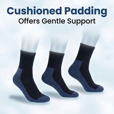 Padded Diabetic Socks Buy 1 Get 2 Pair Free  (DS01)