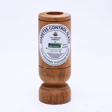 Vijaysar Wood Ayurvedic Wellness Glass (NUTRA38)