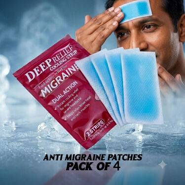 Anti Migrane Deep Relief Patches - Pack of 4 (4BC28)