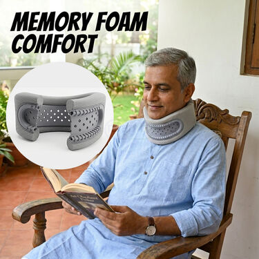 Breathable Cervical Support Collar For Neck Stability and Pain Relief (PR201)
