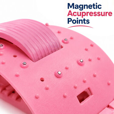 Multi-Level Back and Neck Support with Magnetic Acupressure Points For Pain Relief (PR202)