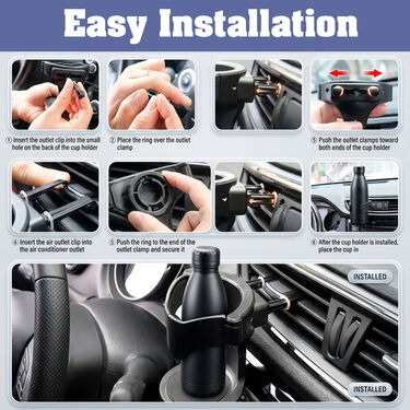 Car AC Vent Ashtray And Cup Holder (CCH5)
