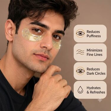 Gold Collagen Under Eye Mask For Dark Circles Pack of 2 (2BFC5)