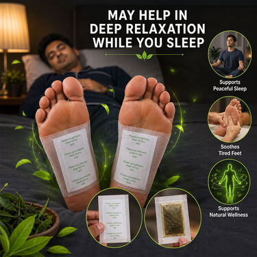Detox Foot patch with Green tea Extract pack of 40 (DTXGT40)