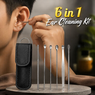 Stainless Steel Complete Ear Cleaning Kit (EDC9)