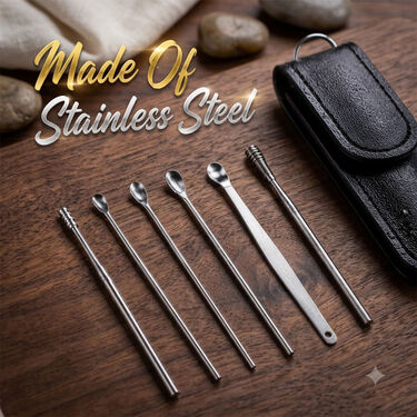 Stainless Steel Complete Ear Cleaning Kit (EDC9)