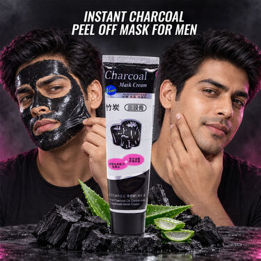 Instant Charcoal Peel Off Mask For Men (BFC7)