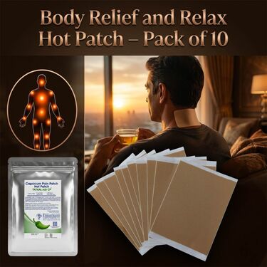 Body Pain Relief Hot Patch Pack of 10 (10BPR18)