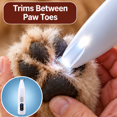 Rechargeable Body and Paw Fur Cutter With LED Light For Dogs and Cats (PET15)