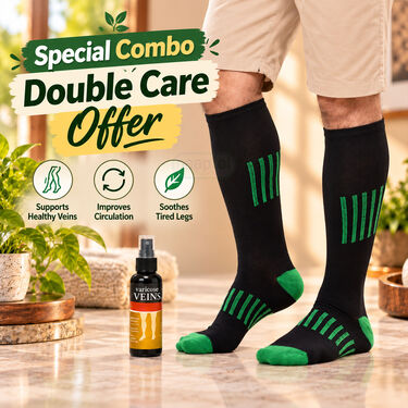 Varicose Veins Calming Spray With Free Compression Socks (BPR19)