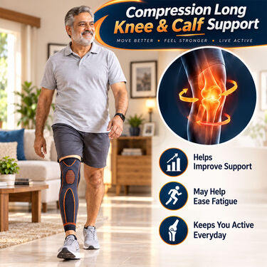 Compression Long Knee And Calf Support (PR224)