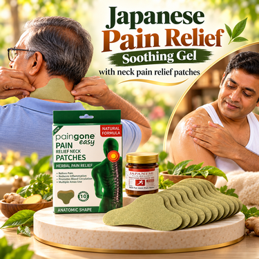 Japanese Pain Relief Soothing Gel With Neck Pain Relief Patches (BPR20)