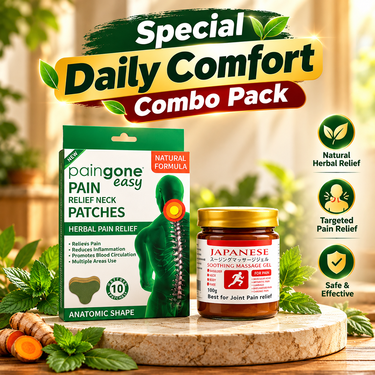 Japanese Pain Relief Soothing Gel With Neck Pain Relief Patches (BPR20)