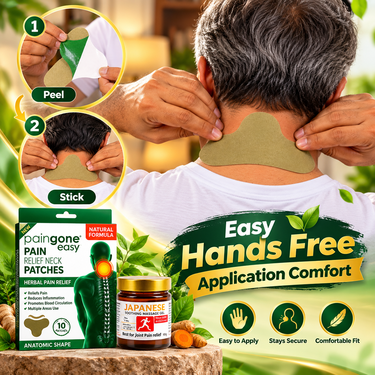 Japanese Pain Relief Soothing Gel With Neck Pain Relief Patches (BPR20)
