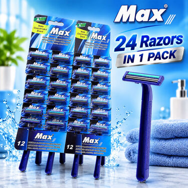 Pack of 24 Double Blade Disposable Razors (PCP7)