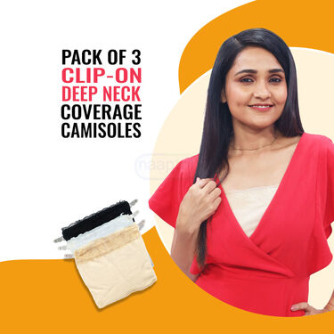 Pack of 3 Instant coverage Clip On Mock Camisoles (GA1)