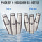 Pack of 6 Designer Stainless Steel Bottles (6B2)